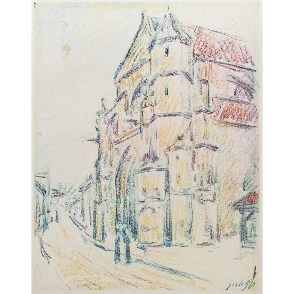 1959 Alfred Sisley, Church at Moret~P77587870
