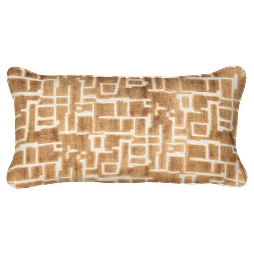 Newland Lumbar Pillow, Amber Velvet~P77655904