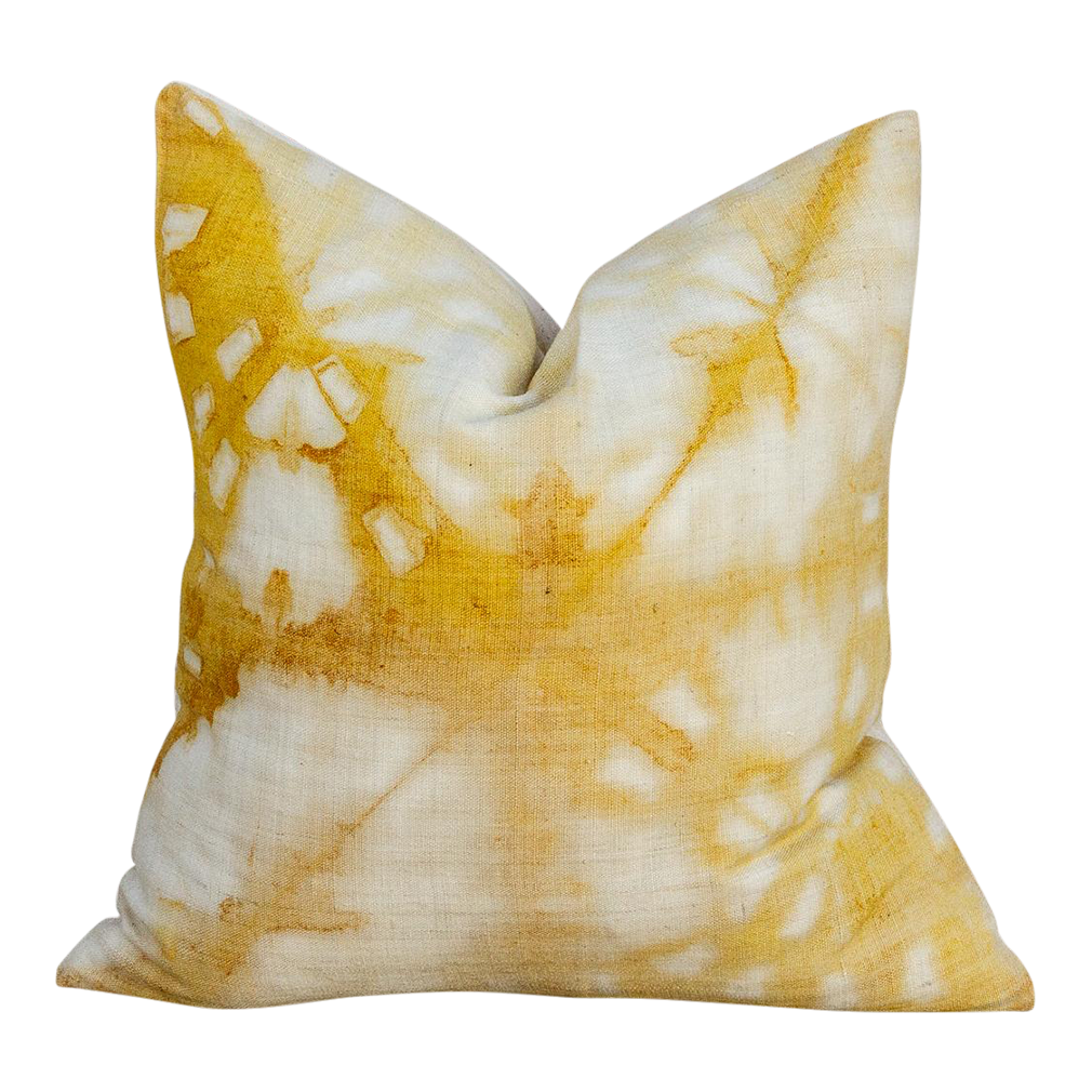 Murela Yellow Organic Silk Pillow~P77651940