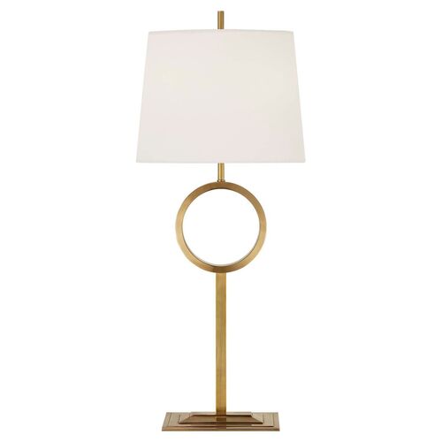 Simone Tall Table Lamp, Antiqued Brass~P77540919