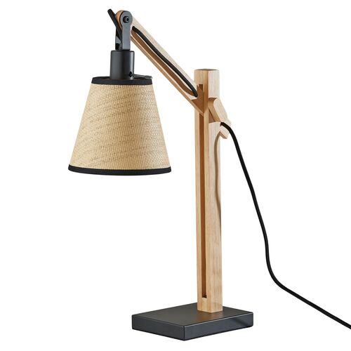 Ryder Table Lamp, Natural/Black
