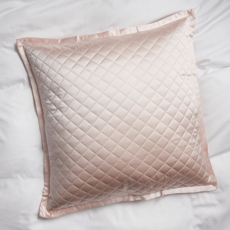 Quilted Euro Sham, Cotton Candy