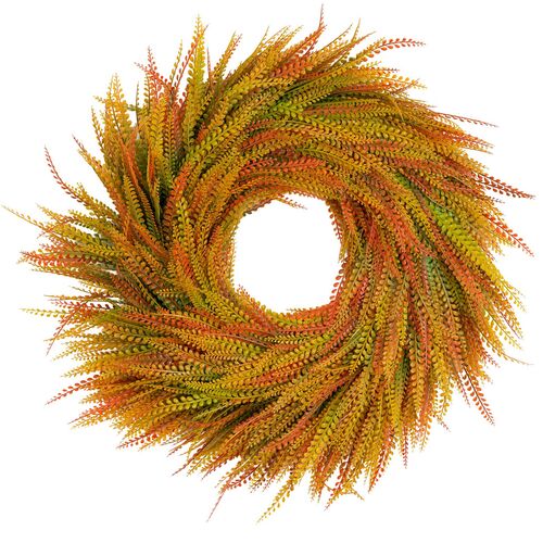28in. Indoor/Outdoor Fall Wheat Grass Wreath 28in. Indoor/Outdoor Fall Wheat Grass Wreath