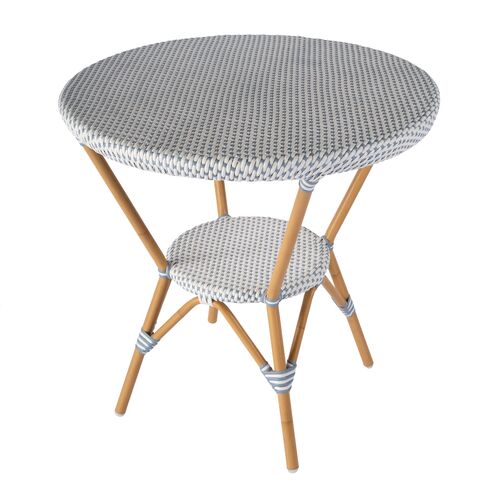 Kye Outdoor Round Rattan Bistro Table