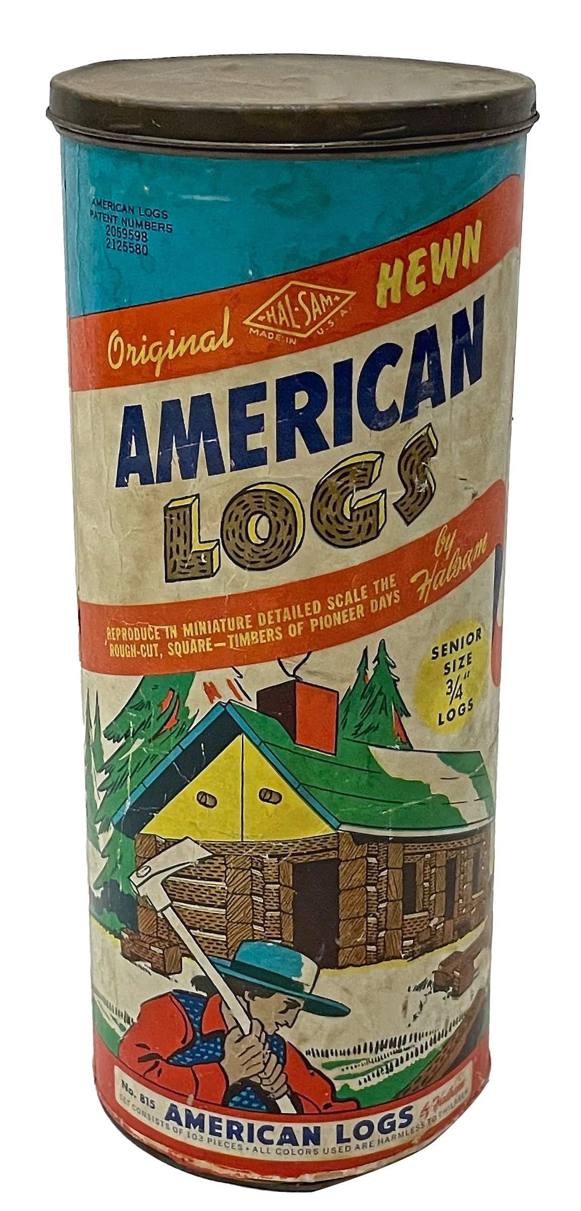 American Logs Lego Style Toy Set~P77661647