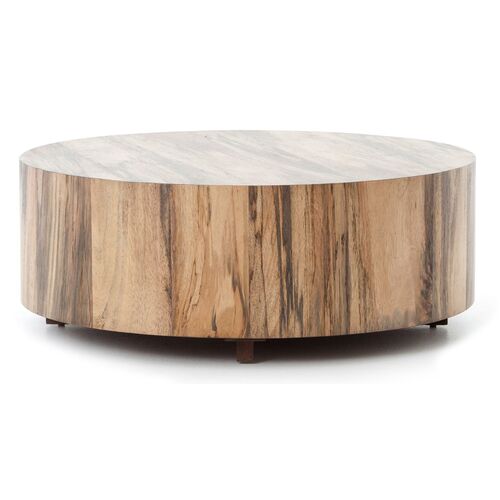 Bryn Round Coffee Table, Spalted Primavera~P77595442