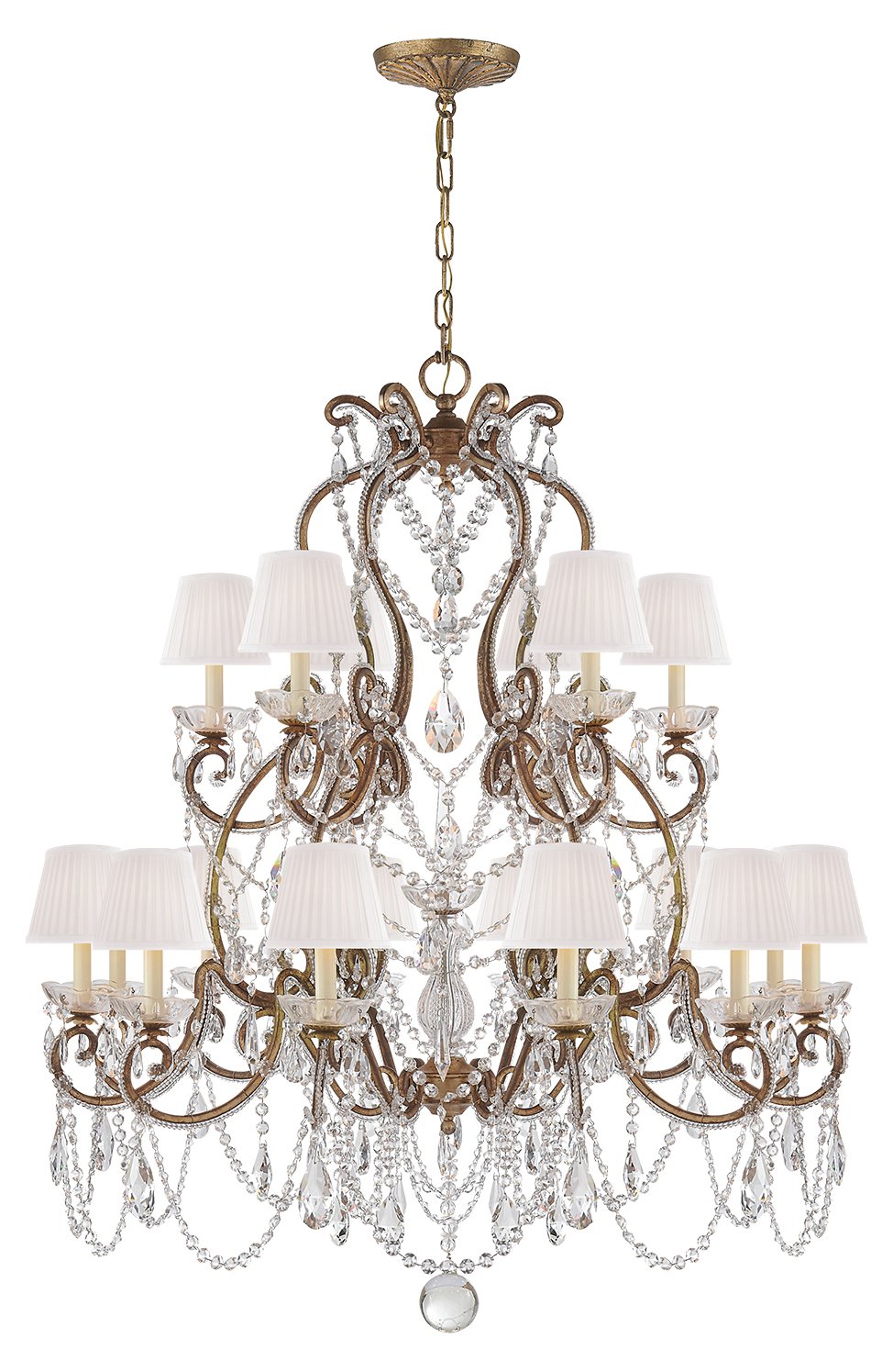 Adrianna 18-Light Chandelier, Crystal | One Kings Lane