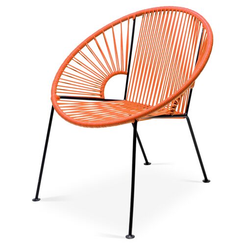Ixtapa Outdoor Lounge Chair, Tangerine~P77284504