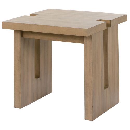 Henry Square Side Table, Fawn