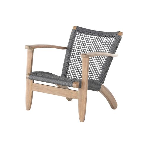 Birar Outdoor Rope Chair, Natural/Grey~P77628221
