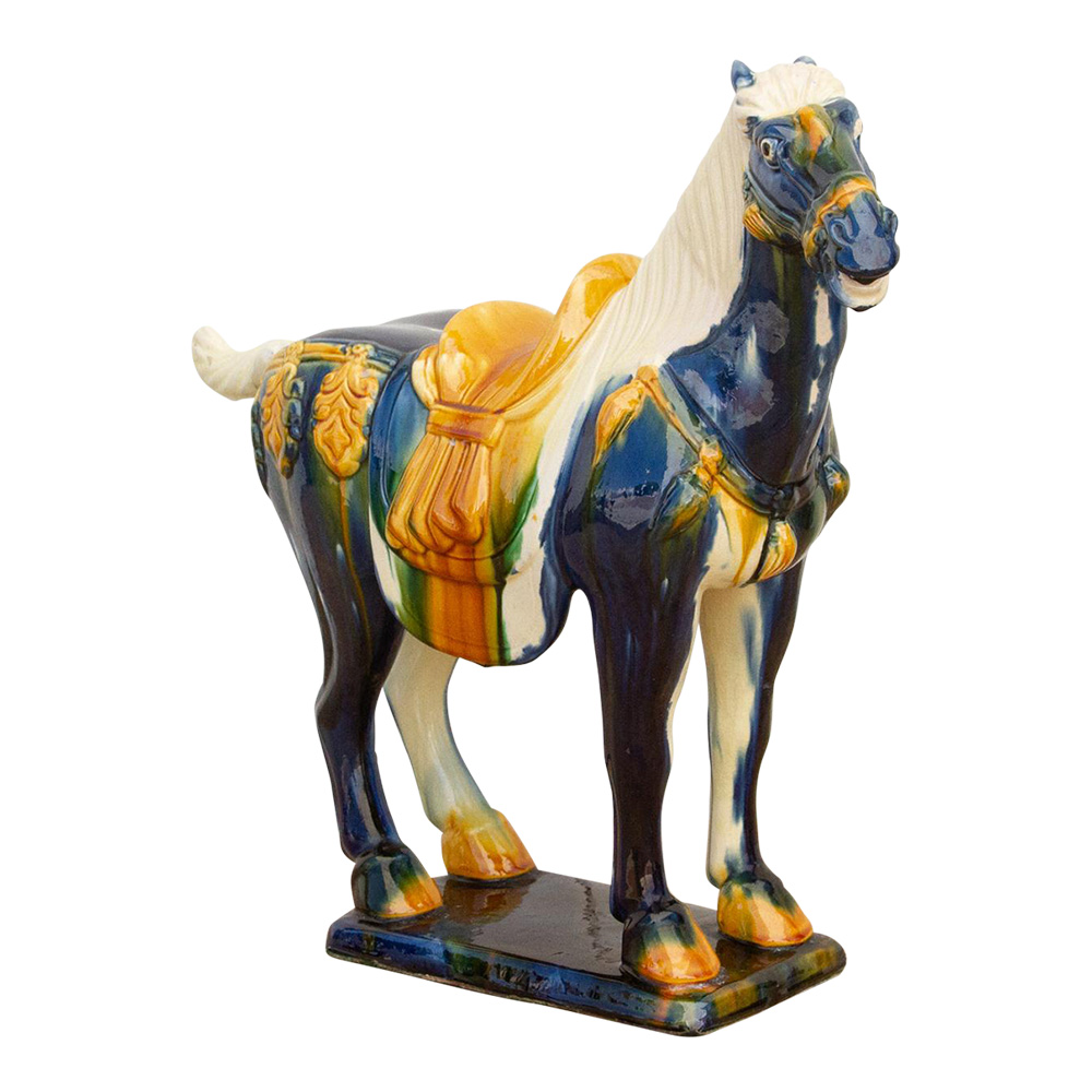Royal Blue Chinese Sancai Horse~P77678190