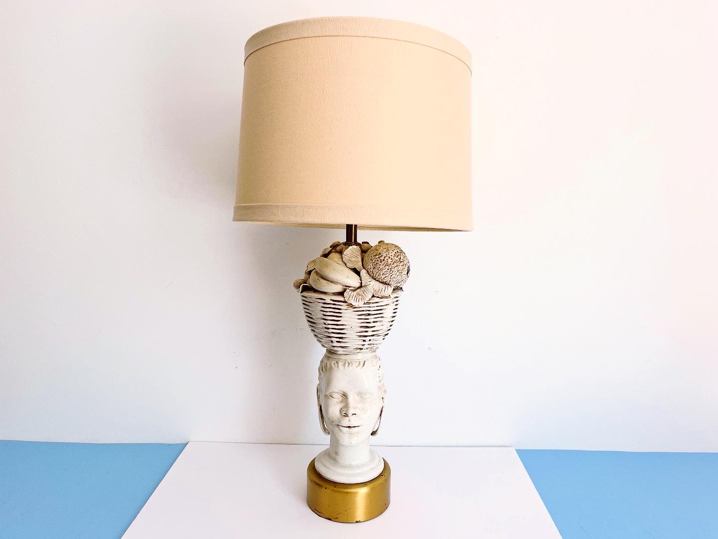 Figural Head Lamp & Shade~P77735870