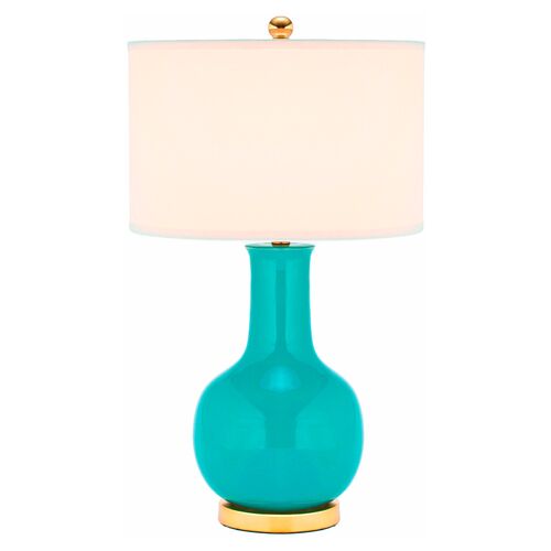 Evelyn Table Lamp, Turquoise~P46313133