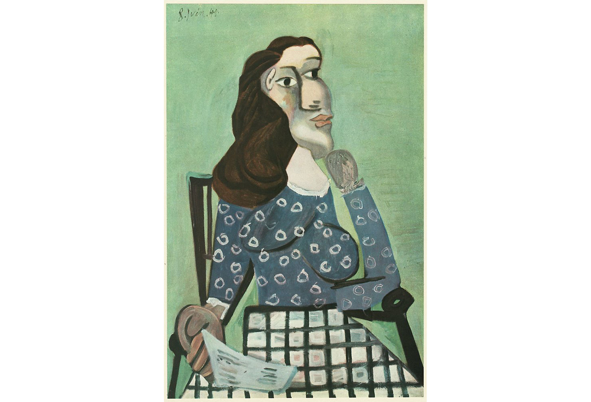 1943 Picasso, Woman in the Blue Corsage~P77547502