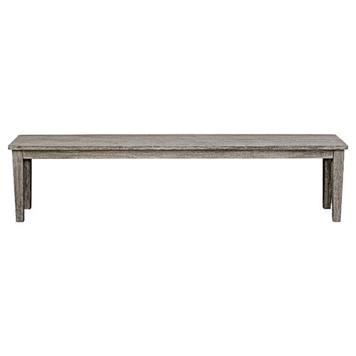 Anselm Outdoor Bench, Brown