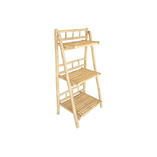 Bamboo 3-Tray Shelf, Natural~P77405956