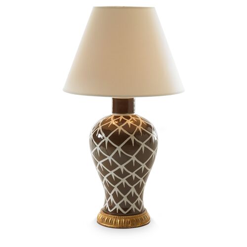 Chicken Feather Table Lamp, Brown~P76827904