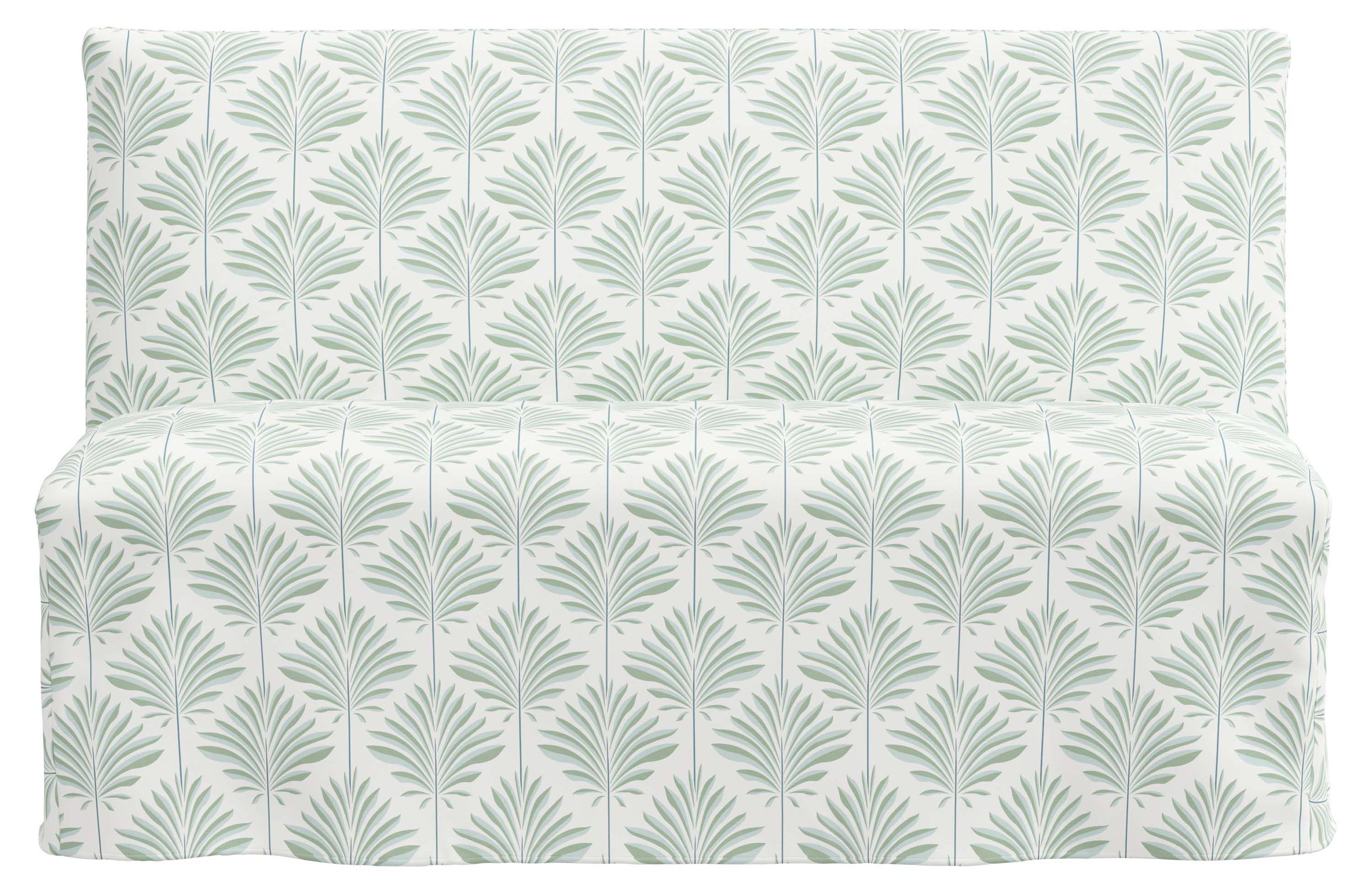 Edith Slipcover Dining Banquette, Cerifera Palm