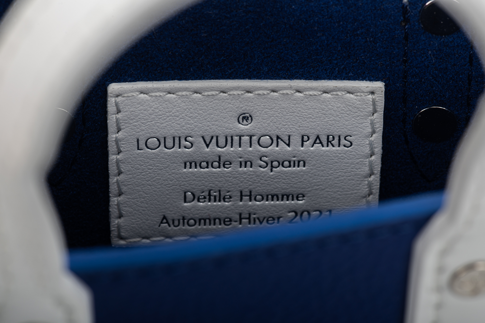 Louis Vuitton Virgil Abloh Blue Cowhide Everyday LV Danube PPM