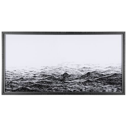 Dark Sea 61.5" x 31.5" Framed Art Print Dark Sea 61.5" x 31.5" Framed Art Print