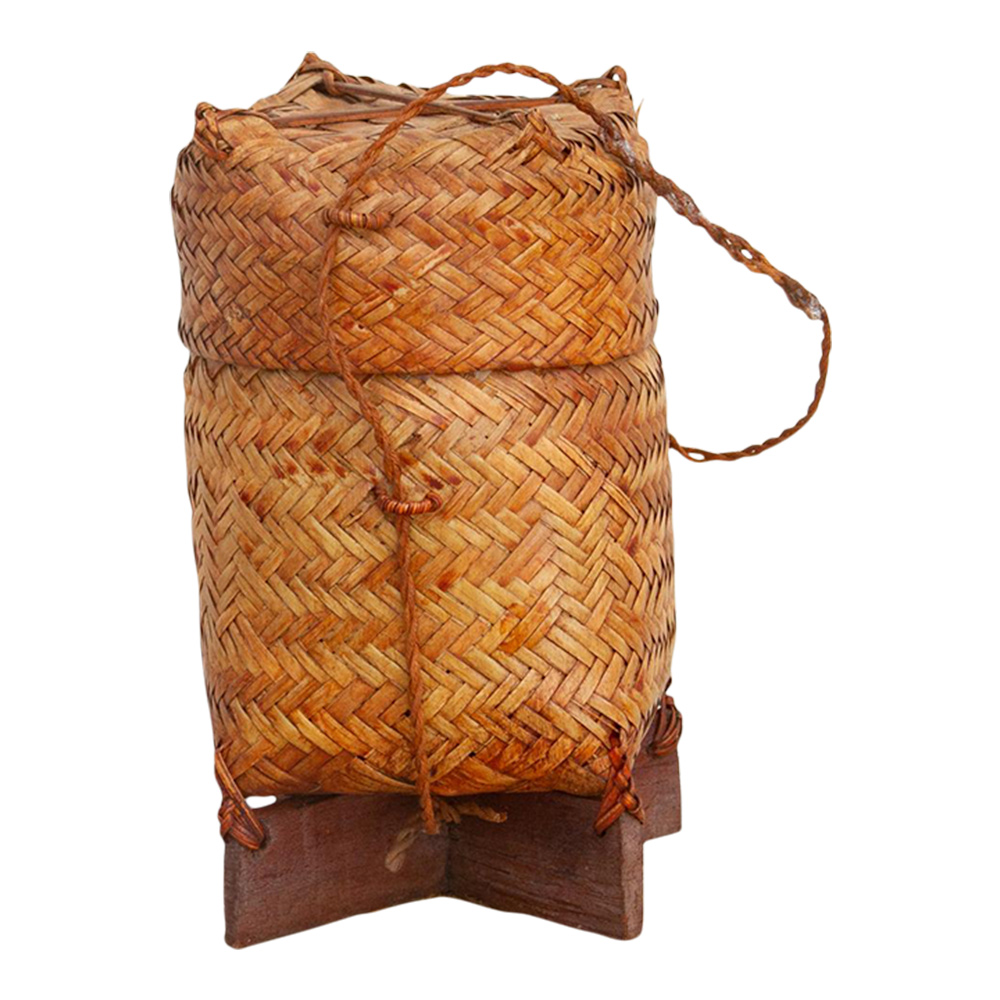 Charming Vintage Thai Rice Basket~P77658811