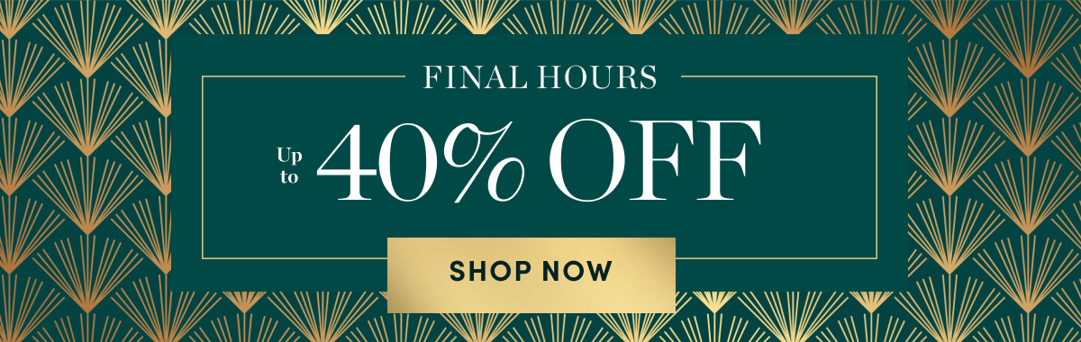 Up to 40 Percent Off Sitewide