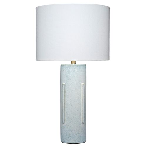 Finn Ceramic Table Lamp, Blue