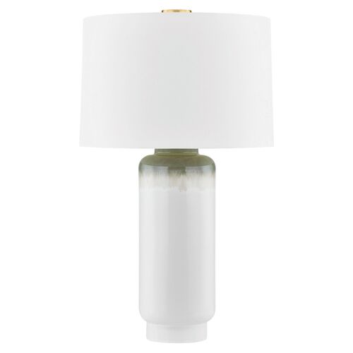 Benton Ceramic Table Lamp, Meadow Ombre