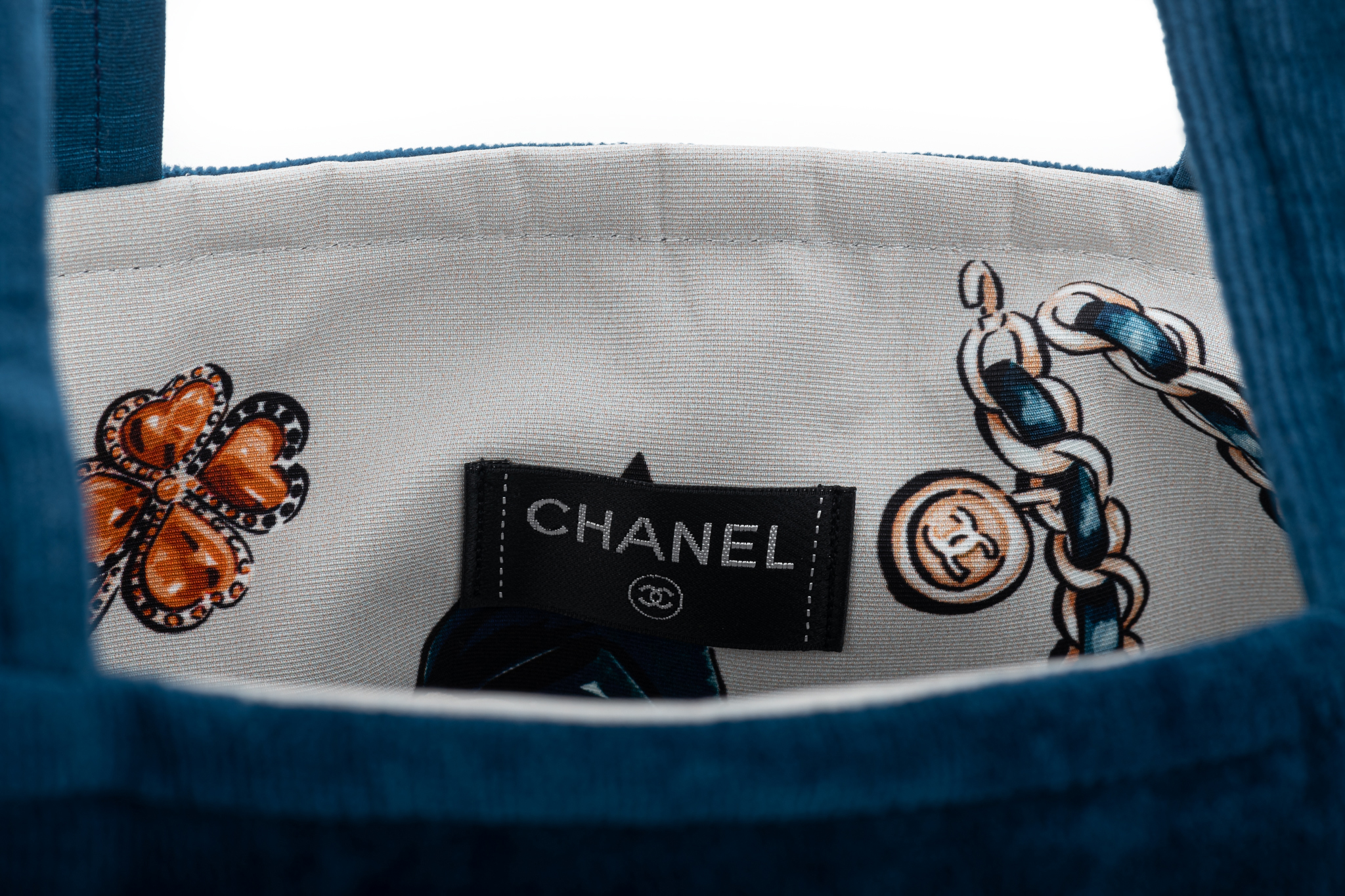 Chanel Blue Beach Tote & Towel Set