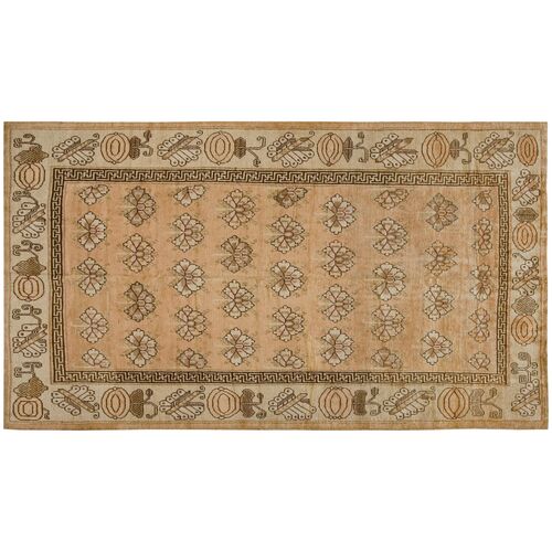 Antique Chinese Khotan Style Rug, 6'5" x 11'3" Antique Chinese Khotan Style Rug, 6'5" x 11'3"