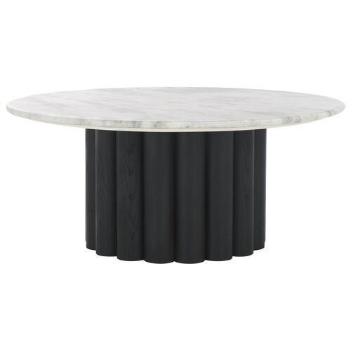 Kerynen 35" Round Marble Coffee Table