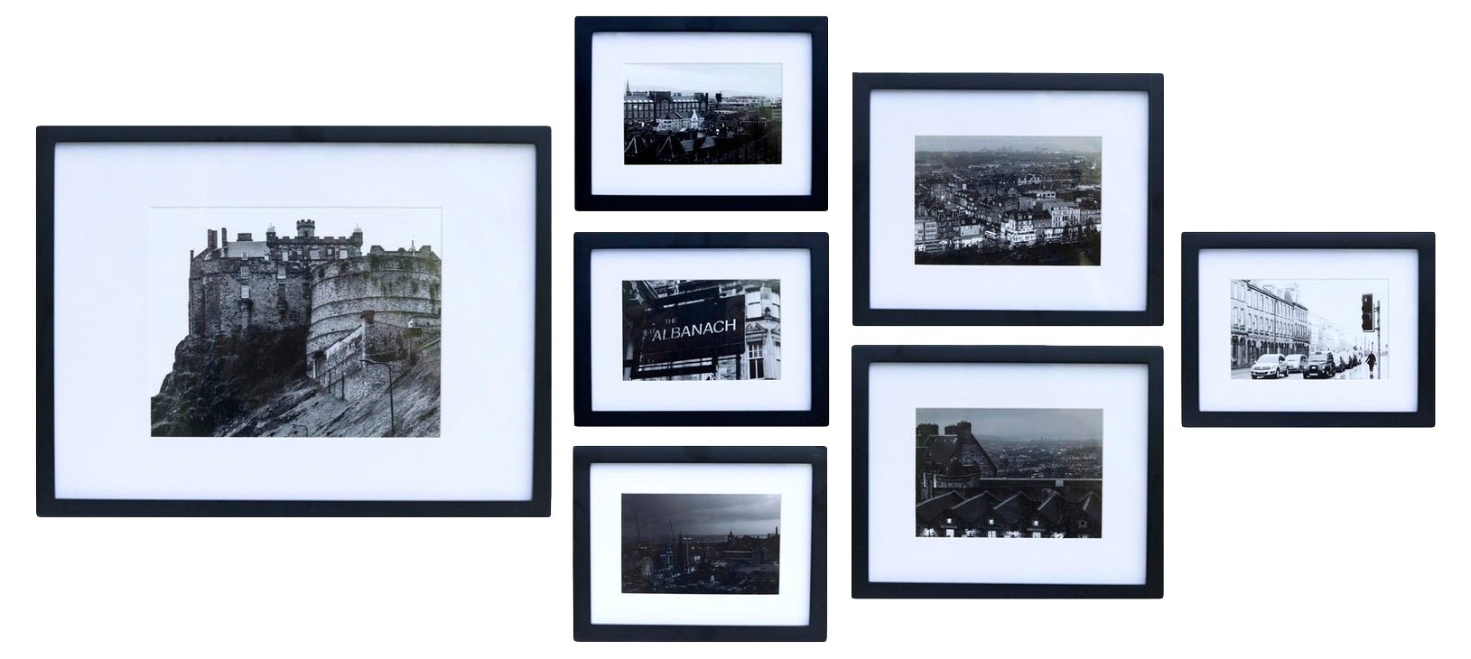 Framed Black & White Edinburgh Prints S7~P77552233