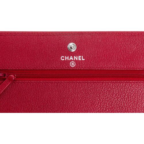 Chanel Gusset Flap Caviar Leather Wallet