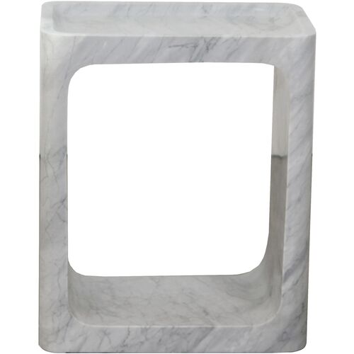 Adele Marble Side Table, White~P77650795