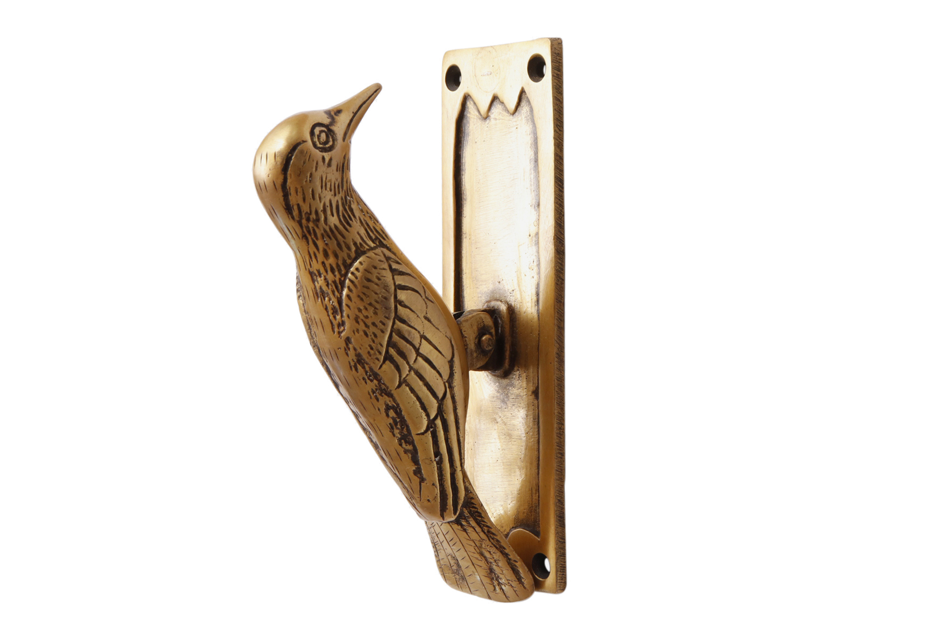 Brass Woodpecker Door Knocker~P77758962