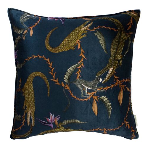River Chase 24x24 Pillow, Navy/Multi~P77585328