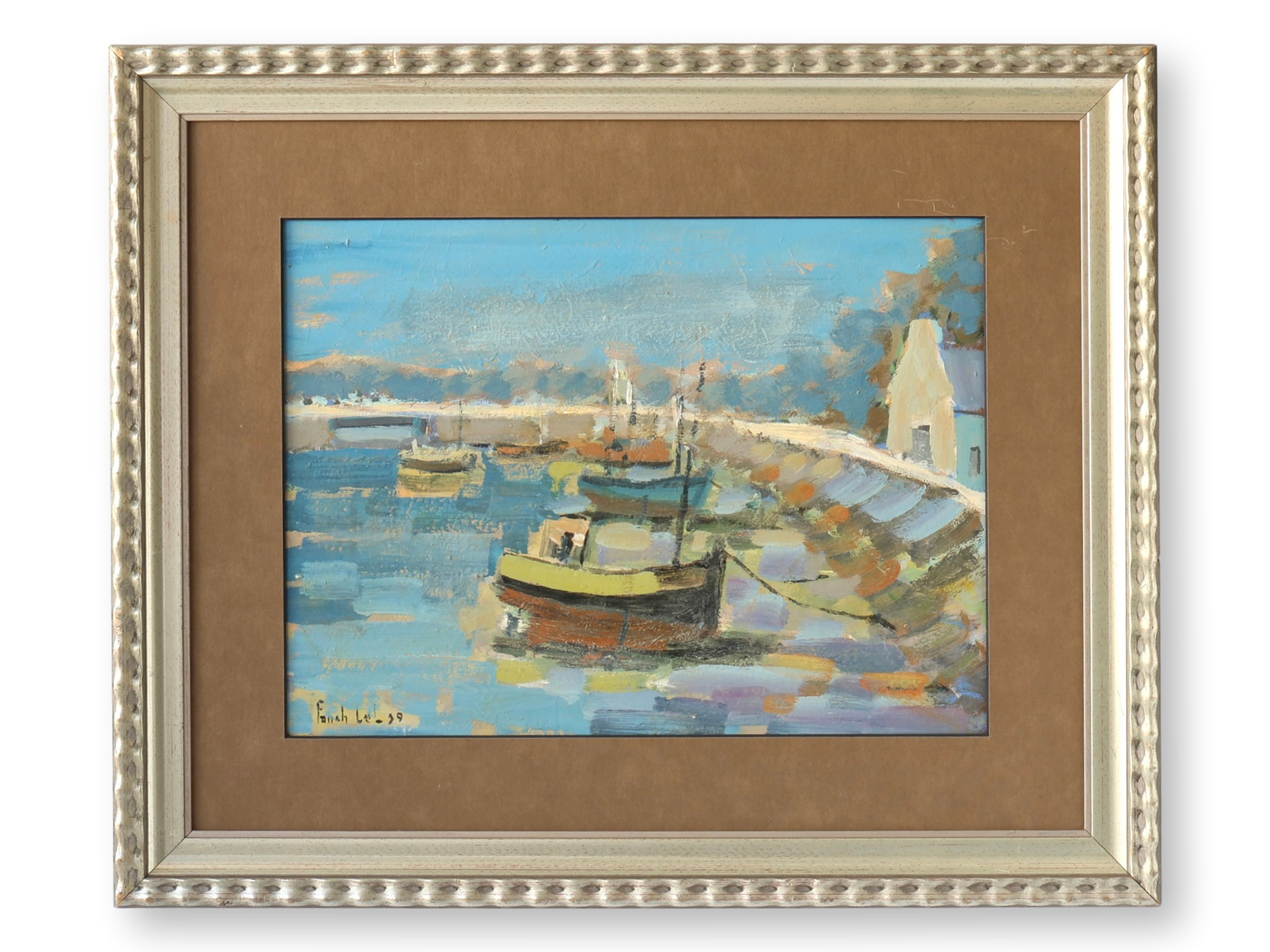 Signed French Seascape Painting~P77715054