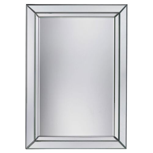 Arriba Rectangular Wall Mirror, Mirrored~P77175425
