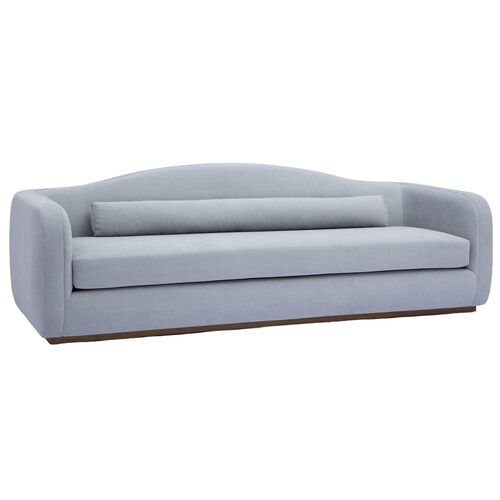 Larkspur 99" Performance Velvet Sofa, Baby Blue Larkspur 99" Performance Velvet Sofa, Baby Blue