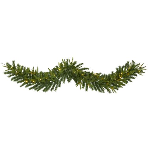Faux Pine Garland 72in. Green