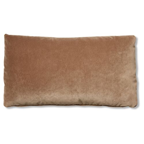 Ada Long Lumbar Pillow, Toffee Velvet~P77483604