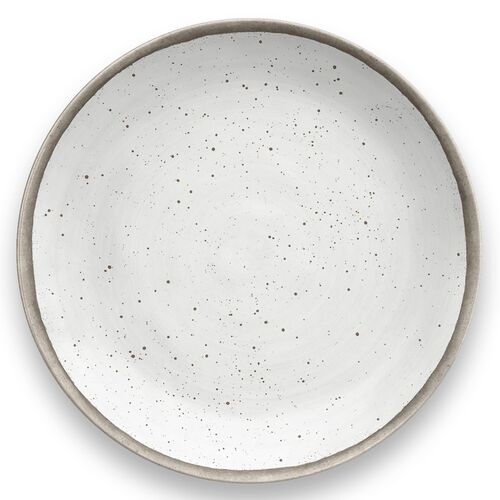 S/6 Retreat Pottery Bamboo Salad Plate, White~P77615571