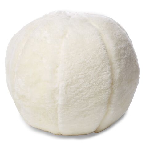 Rae 12x12 Ball Pillow, Ivory Shearling~P77390804