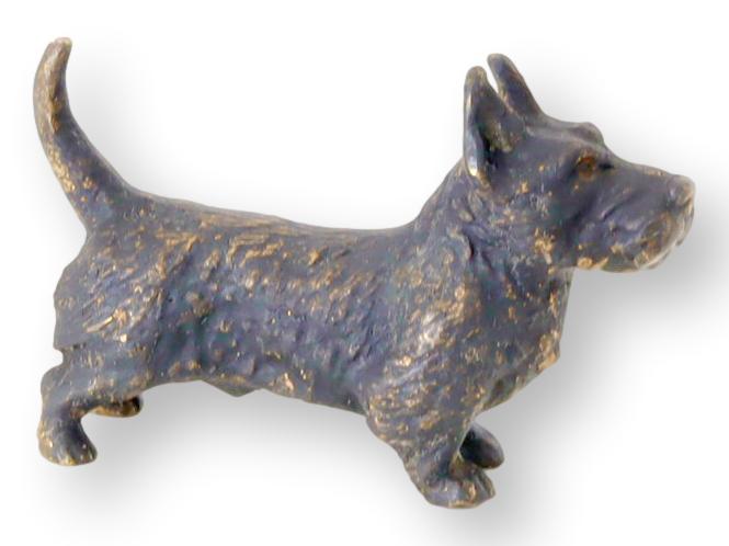 Antique Vienna Bronze Mini Scottie Dog~P77677986