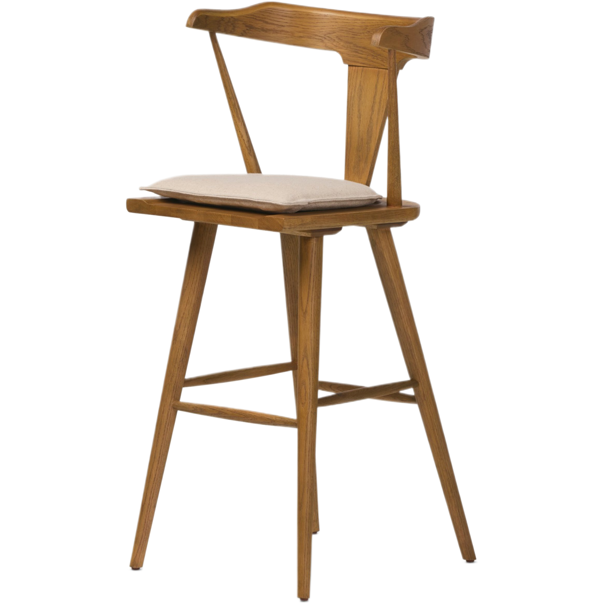 Kaysen Linen Bar Stool, Antwerp Natural