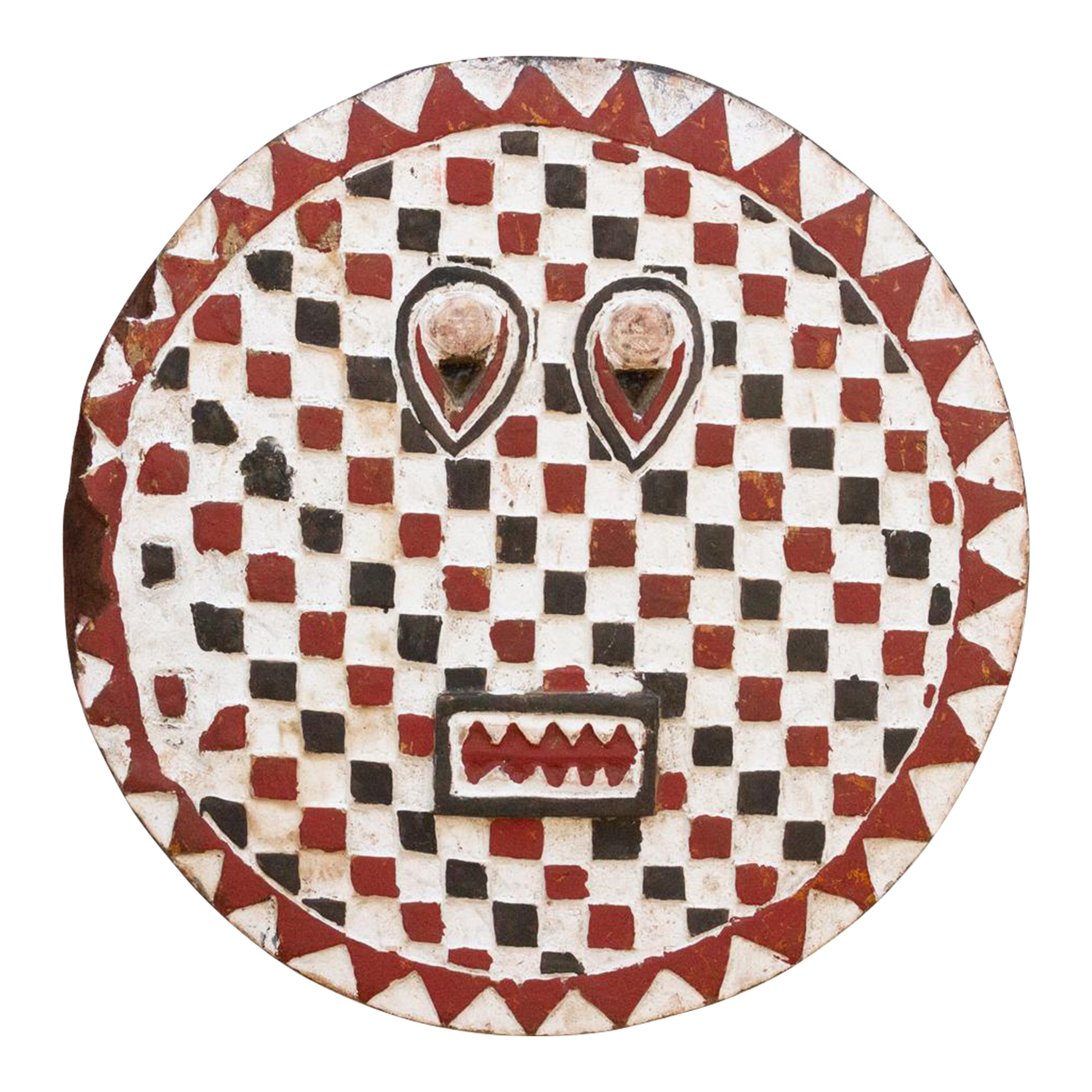 Vintage Red, Black & White Bobo Mask~P77707752