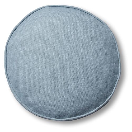 Claire 16x16 Disc Pillow, Smoky Blue Linen~P77483503
