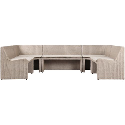 Senna U-Shape Outdoor Dining Banquette