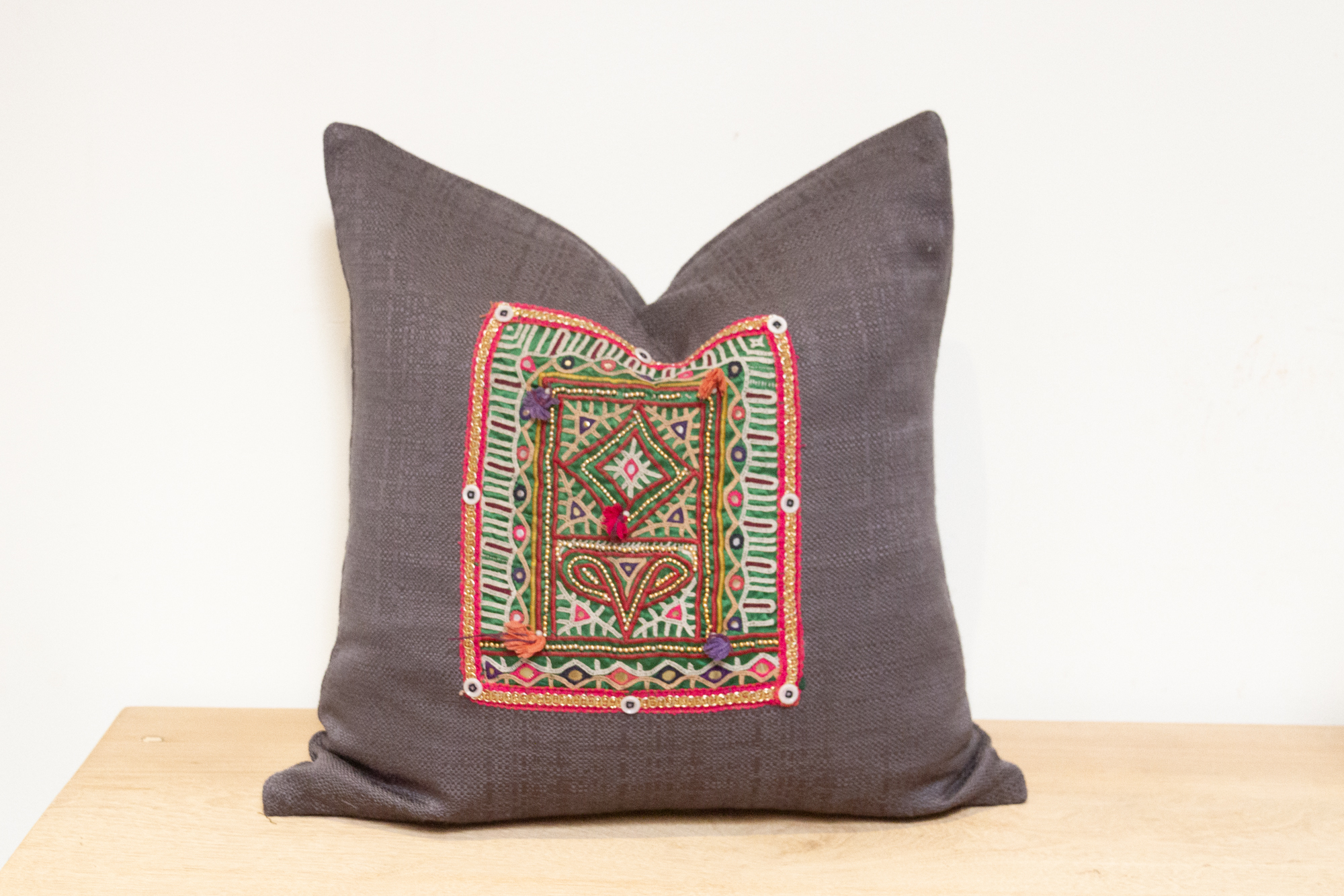 Sriha Antique Tapestry Linen Pillow~P77683607