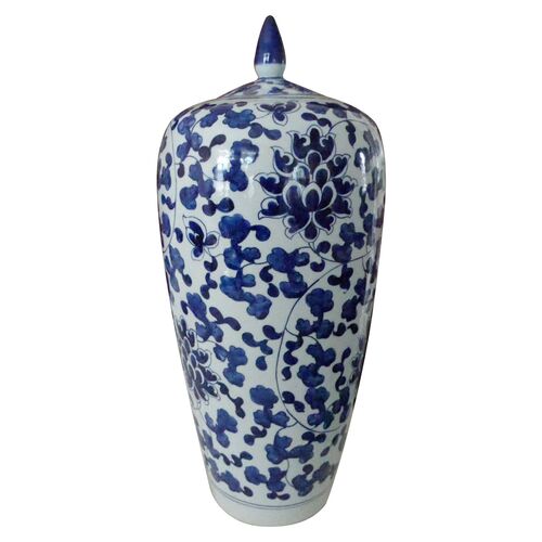 Flint Tall Lily Jar, Blue~P77389737